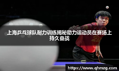 上海乒乓球队耐力训练揭秘助力运动员在赛场上持久奋战