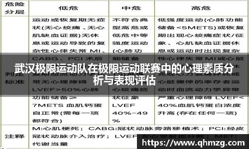 武汉极限运动队在极限运动联赛中的心理素质分析与表现评估